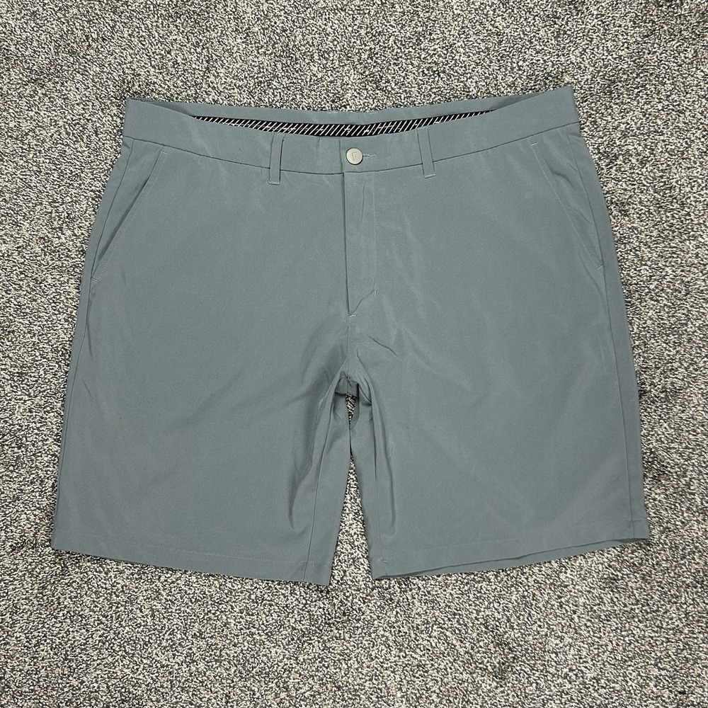 Primo Golf Chino Shorts Mens‎ 40 Grey Stretch Preppy Athleisure 9" Inseam